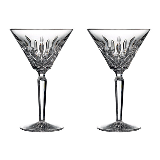 Two Waterford Cocktail Glasses 7.1" T - Lismore design