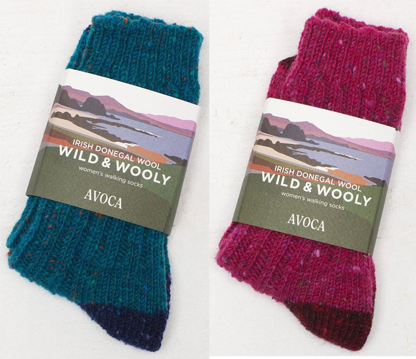 Two Pairs of Women's Avoca Donegal Wool Socks