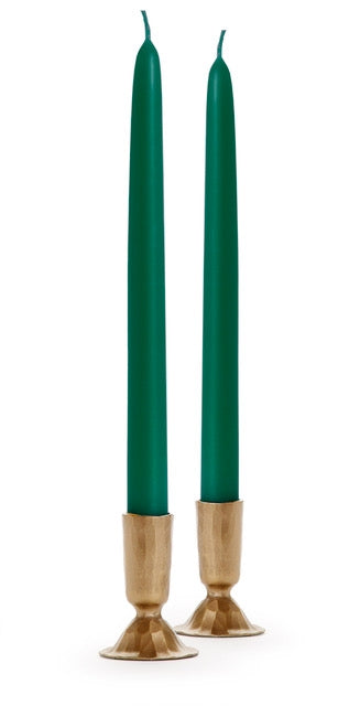 Two Pairs of Beeswax Candles - Green