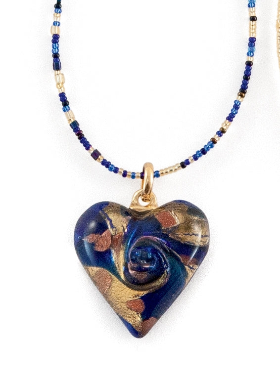 14k Heart Murano Pendant deals