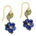 Blue Violet Earrings by Michael Michaud