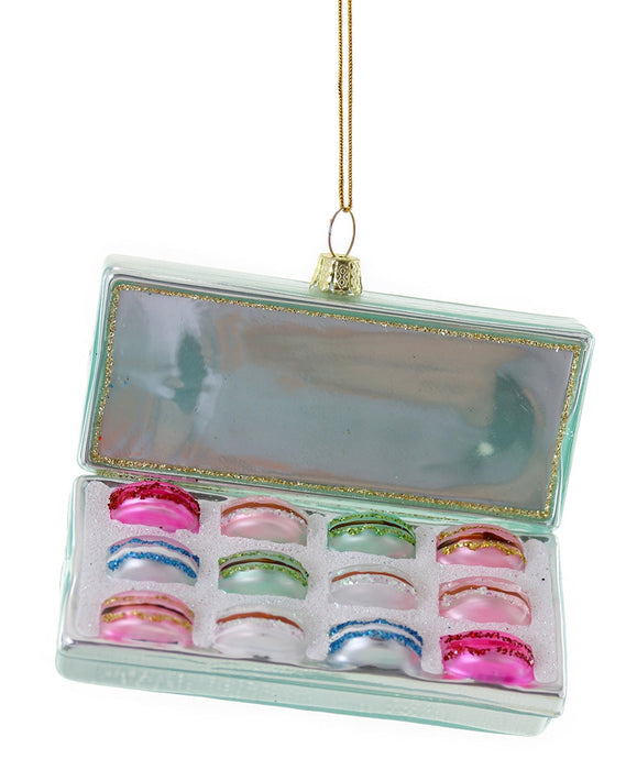 Box of Macarons - Glass Holiday Ornament