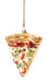 Pizza Slice Glass  Ornament