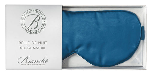 Silk Sleep Mask by Branché in Sapphire Color