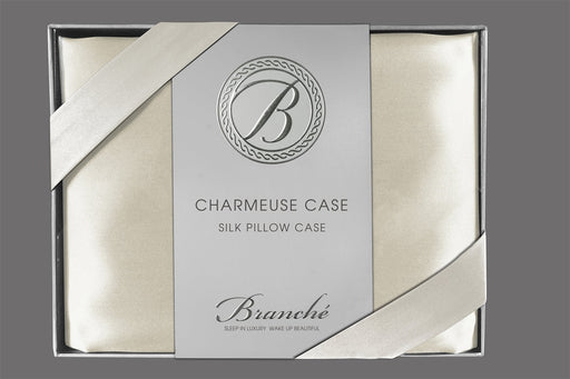Pillowcase made of Charmeuse Silk, Cream color