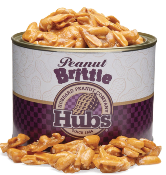 16oz can of Hubs Peanut Brittle