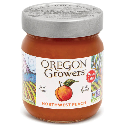 12oz jar of Peach Jam from Oregon