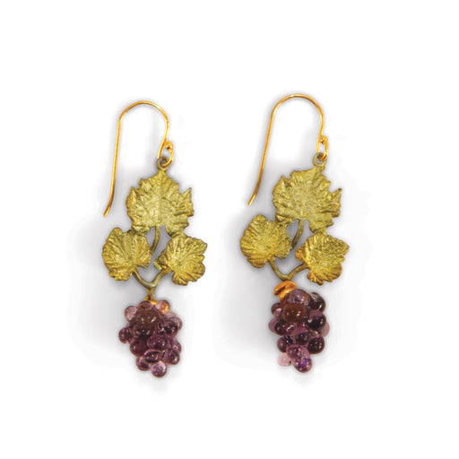 Wild Grape Vine Earrings by Michael Michaud
