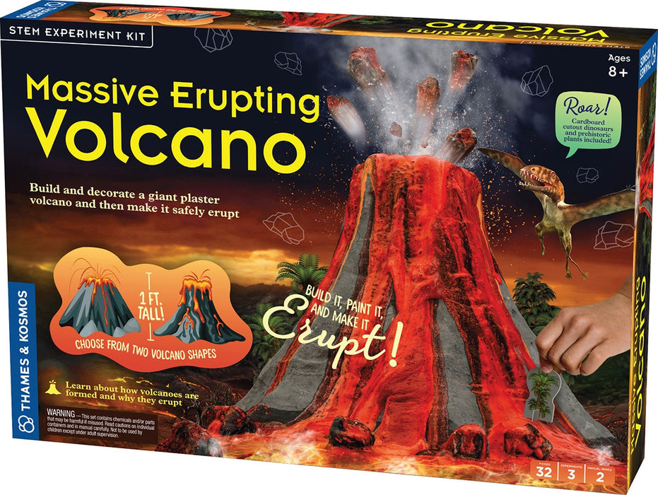 Plaster Volcano Model for Kids